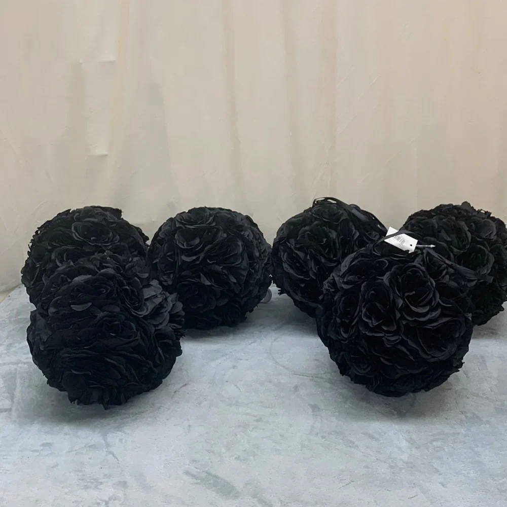 Artificial Rose Ball Centerpiece Decoration 10” Set of 6